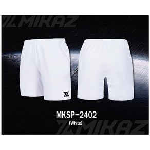 [MIKAZ] 미카즈 2024 반바지 MKSP-2402 화이트컬러 배드민턴&탁구&테니스&스쿼시&볼링&스포츠&라온스포츠