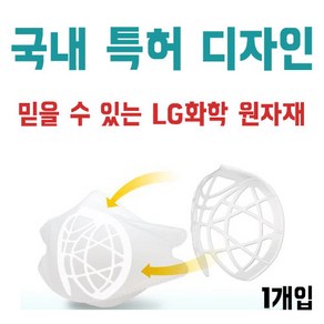 국산 마스크가드 LG소재 숨쉬기 편한 비전 마스크가드 / 다양한 외부활동 종교활동 말 많이하는 활동 스포츠활동, 1개, 1개입, 투명