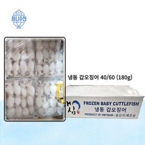 차니수산 냉동 갑오징어 간편요리 냉동식품 도소매 180G (40/60), 1개, 180g(40/60)