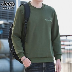 JEEP SPIRIT 지프 스피릿 맨투맨 남성 뉴 패션 디자인 가을 겨울 새로운 긴팔티 남성 패션 크루넥 긴팔 자수 캐주얼 남자 맨투맨 7030