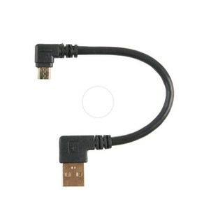 (COMS) USB 마이크로5핀 좌향 꺽임 케이블 15cm/NA114 NA114, 1개