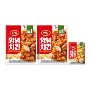 하림 양념치킨 600g 2봉+팝콘치킨 180g 1봉, 1개