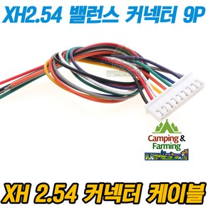 XH2.54 26AWG 밸런스 케이블 커넥터 하네스 20cm 9P, 1개