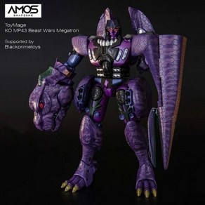 트랜스포머 ToysMage MP-43 비스트워즈 메가트론 KO MP43 개량판 슈퍼워리어 티라노사우루스 공룡 로봇 변형 피규어 Tansfomes Tyannosauus Supe Waio, 단일사이즈, 1개