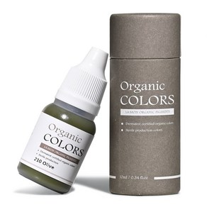 래쉬몬스터 오가닉 수지엠보 색소 아이라인 입술반영구 눈썹문신 스킨커버 10ml, 1개, [엠보 수지] 210 올리브