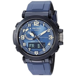 Casio Po Tek Tough Sola 남성용 Ana-Digital 트리플 센서 멀티 밴드 6 원자 세계 시간 유지 시계 PRW-6600Y-1A9CR, 1개