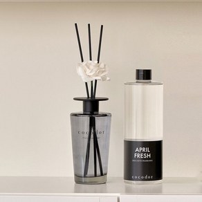 블랙에디션 대용량디퓨저 500ml + 리필액 01 블랙에디션500 블랙체리 코코도르, 07_리필500/편백, 01_블랙에디션500/블랙체리, 2개