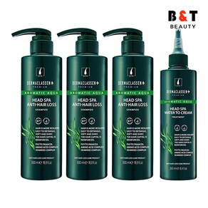 더마클라센 헤드스파 탈모완화 샴푸 500ml x3 + 트리트먼트 250ml, 1세트