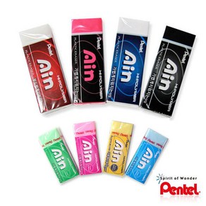 Pentel Ain 펜텔 아인지우개 펜텔지우개 모음, ZETH07(막대형리미티드) 랜덤