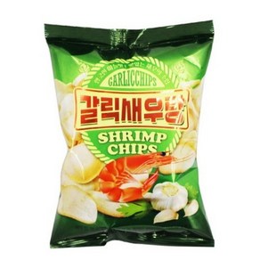 갈릭 새우랑칩 새우과자, 25g, 15개