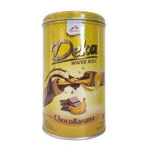 인도네시아 Deka 와퍼롤 초코바나나맛 330g 과자 간식 스낵 비스켓 / WAFER ROLL ChocoBanana, 1개