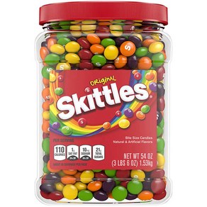 SKITTLES Original Fruity Candy 스키틀 오리지널 후르츠 캔디 54oz(1.53kg)