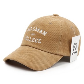 비토스 국내제작 잔골덴 HILLMAN COLLEGE 자수 볼캡 야구모자 커플모자