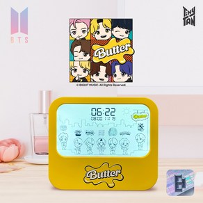 BTS butte 탁상시계 녹음 알람 타이니탄 버터 방탄소년단 나만의 음성 음악 애니메이션, 본상품선택