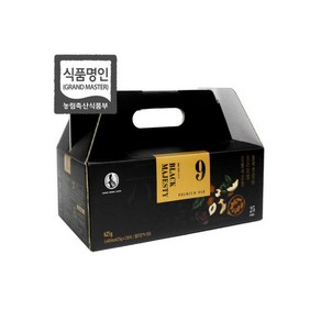 강봉석 명인조청 프리미엄 블랙 영양바 25gx25개 9가지 하루견과 전통과자 한과 명절선물세트 강정바, 25개, 25g