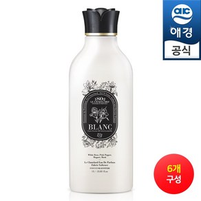 르샤트라1802 오드퍼퓸 섬유유연제 블랑 본품, 1L, 6개