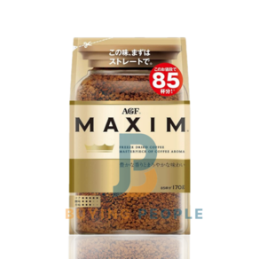 일본 MAXIM 인스턴트 커피 리필 170G 수입 국내 배송 W.A.T.B, 1개, 1개입