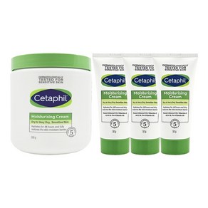 [Cetaphil] 세타필 모이스춰 라이징 크림 대용량 550g 여행용 50g 3개