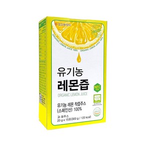 코오롱제약 유기농 레몬즙, 20g, 15개