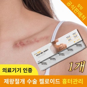 힐텀 시카 겔 시트 흉터 관리 실리콘 겔 밴드, 1개, 1개입