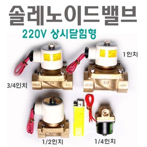 솔레노이드밸브8A/15A/20A/25A/상시닫힘형220V/엑셀배관/주름관/물호스/효신/솔밸브/solenoid valve (HDW2120)