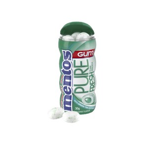 Mentos 멘토스 퓨어 프레쉬 스피어민트 츄잉껌 30g Pue Fesh Speamint Chewing Gum, 1개