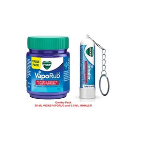 Vicks Combo Pack of Vapoub (50ml) & Inhale (0.5ml)