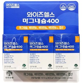 유한양행 마그네슘400 1350mgx30정x3입, 1개, 90정