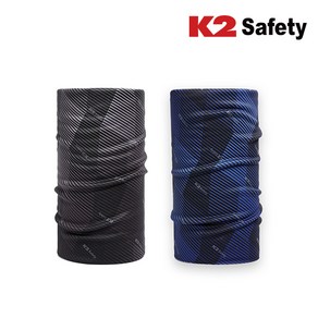 K2 safety 동계 멀티스카프 겨울 기모 넥워머 넥마스크 스키 등산 바이크 블랙 네이비, 1개