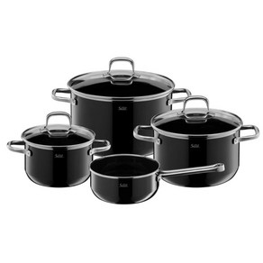 실리트 Silit Passion Silagan pot set 패션 냄비 세트 4피스, 블랙, 별도, 1개