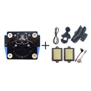 프로라이더스 스피드샵 배달대행 오토바이 자석 충전거치대 2구오픈 배트맨 LED블루 세트, 2구배트맨블루+U볼트+일반C타입1아이폰1