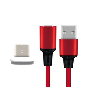 스파이더잭 자석 마그네틱 고속 충전 케이블 5핀 젠더 벌크 세트 3in1 USB 1.3M, 1개