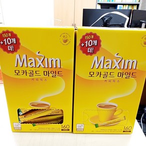 맥심 모카골드 마일드 커피믹스, 12g, 160개입, 1박스