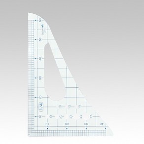 (크로바)투명축도자1/4(25-015), 1개