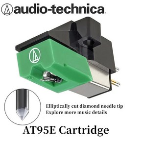 오디오 테크니카 카트리지 AT95E ATVM95C ATVM95E AT3600L AT3600L 비닐 레코드 플레이어 MM 카트리지 다이아몬드 스타일러스 LP60 310BT