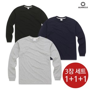 앨빈클로 데일리 소매 립 무지 긴팔티 AVT333 SET