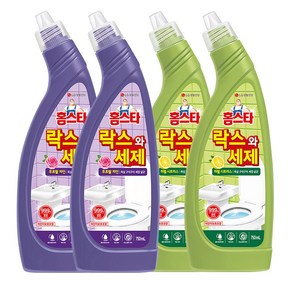 홈스타 락스와 세제 750ml 2종 세트 (후로랄파인 2개 + 허벌시트러스 2개), 4개