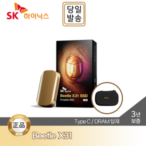 SK HYNIX SK하이닉스 Beetle X31 Portable SSD 1TB DRAM 탑재 / 전용 케이스