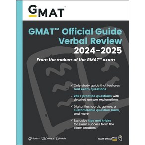 GMAT Official Guide Vebal Review 2024-2025:Book + Online Question Bank, GMAT Official Guide Vebal R.., Gaduate Management Admissio.., Wiley