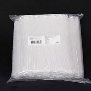 [투팩]30cm 개별포장 일자형 투명 긴빨대, 1개, 500개