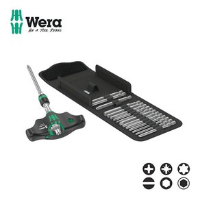 WERA 베라 T핸들 라쳇드라이버 비트세트 KK400 RA SET (023471)