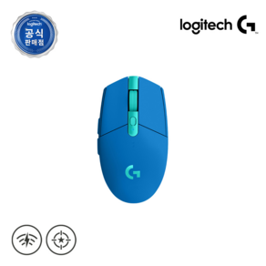 로지텍코리아 로지텍G G304 LIGHTSPEED WIRELESS 무선 게이밍 마우스, 블루