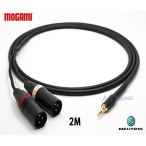 MOGAMI 2534 3.5mm(TRS) + XLR 모가미 스테레오 2M, 1개