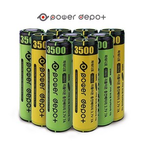 파워디포 삼성셀 3500mAh 18650 배터리 충전지 보호회로 건전지, 돌출형(1P), 1개, 1개입