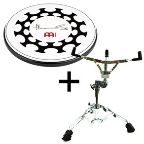 Meinl 토마스랭 12인치 고무 연습 패드 스탠드포함