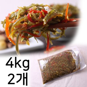 해달식품 간장고추채 8Kg, 2개, 4kg