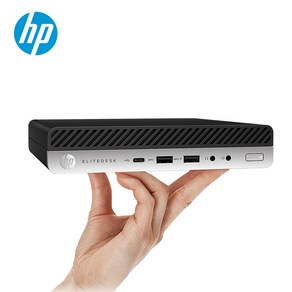 HP 미니 PC 컴퓨터 본체 800G4_mini[I5 8세대-8500T 16G 신품SSD 1TB 무선와이파이 블루투스내장]