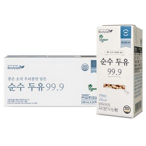 바디랩 순수 두유 99.9, 190ml, 24개