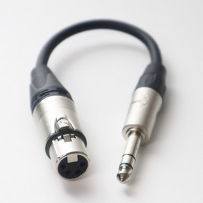 모가미 6.3mm TRS to XLR 4PIN 4핀 변환 케이블 /수제작 무산소동 OFC, 4m