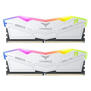 [Team Goup] T-Foce DDR5 PC5-48000 CL38 Delta RGB 화이트 서린 [32GB (16GB*2)] (6000), 선택하세요